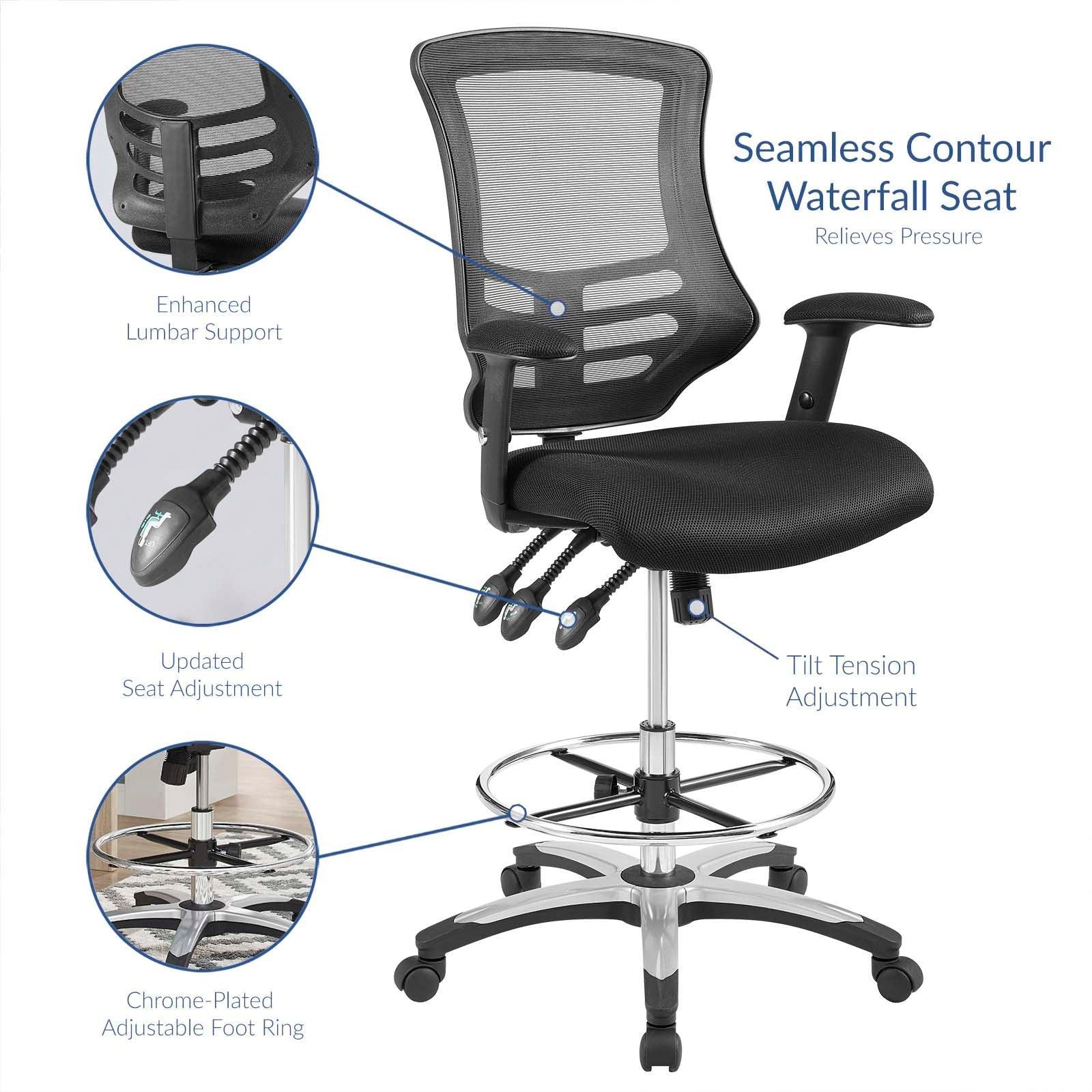 Modway Calibrate Mesh Drafting Chair FredCo
