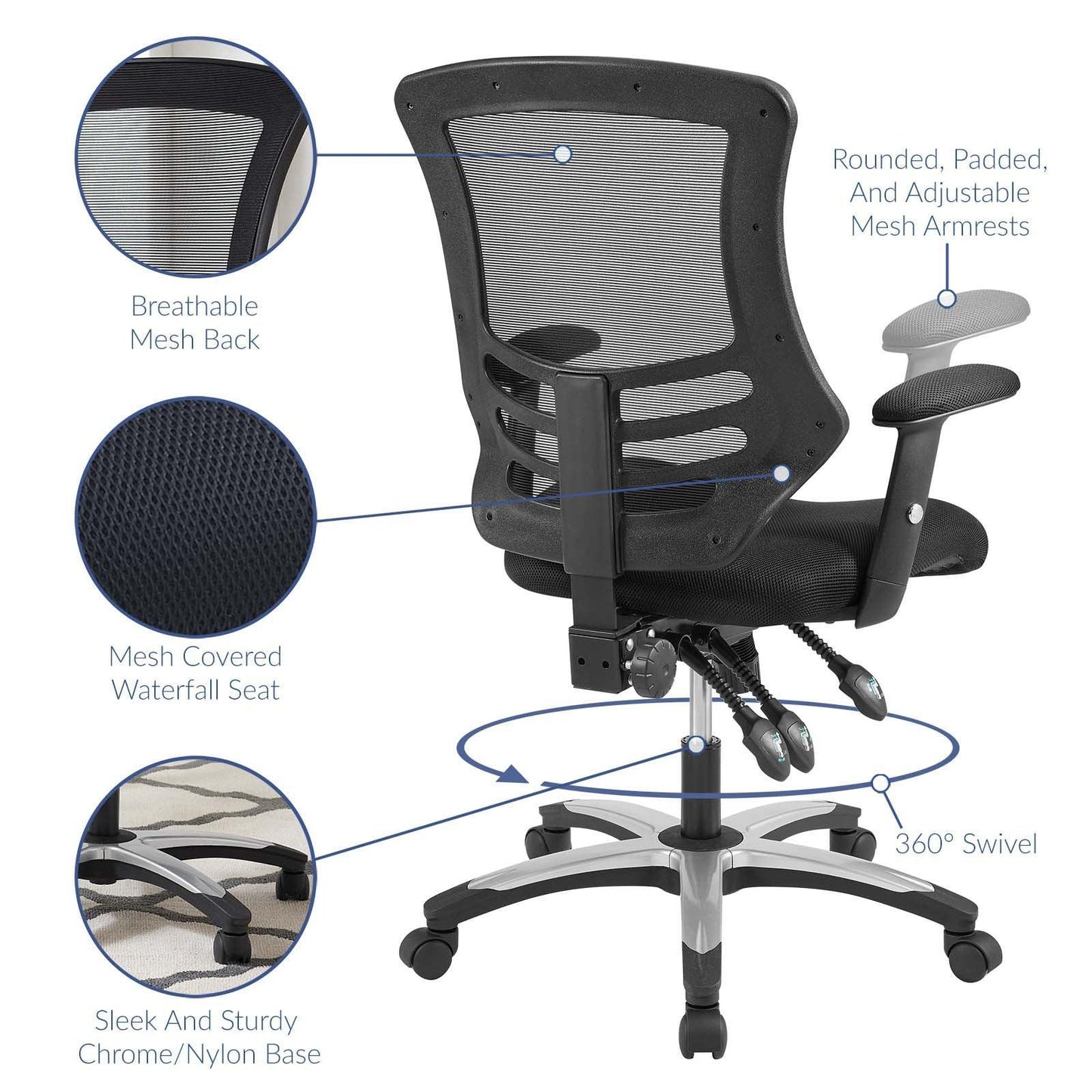 Modway Calibrate Mesh Office Chair FredCo