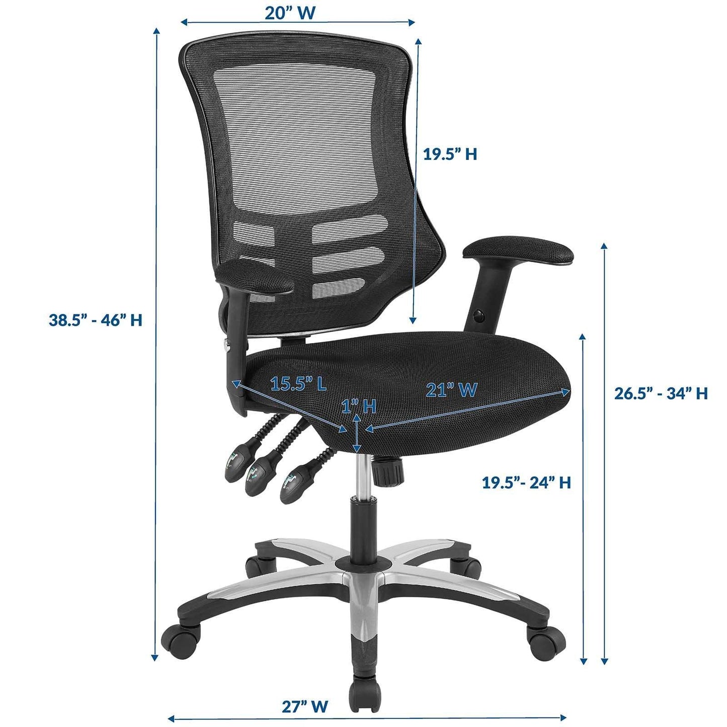 Modway Calibrate Mesh Office Chair FredCo