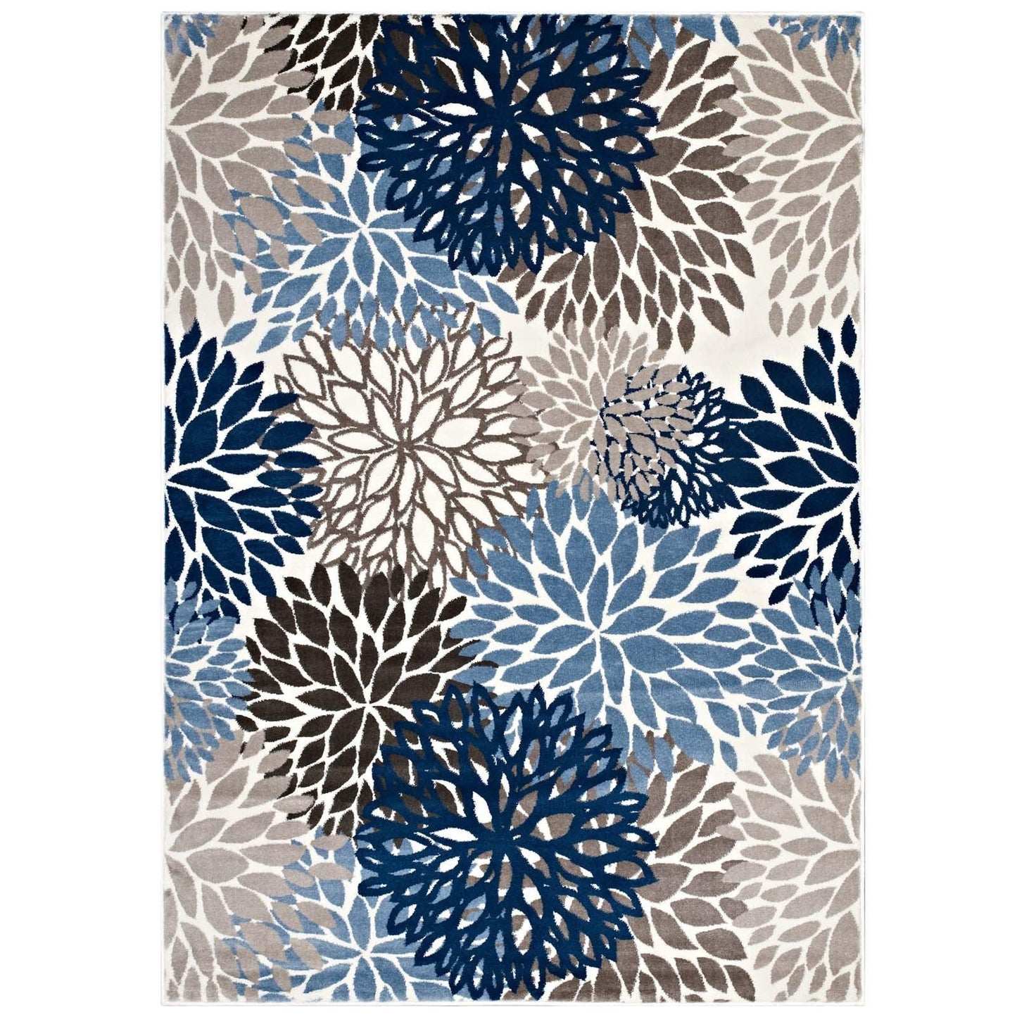 Modway Calithea Vintage Classic Abstract Floral Area Rug FredCo