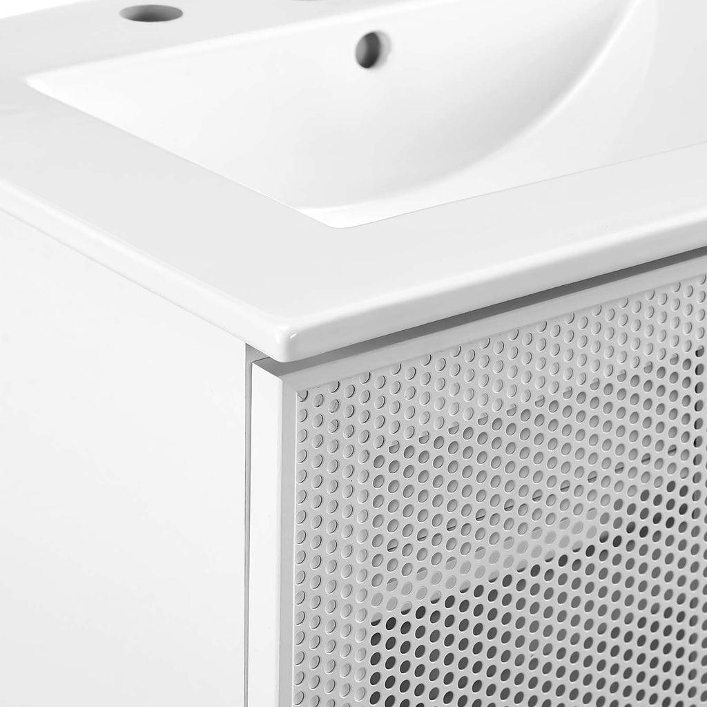 Modway Calla 24" Perforated Metal Bathroom Vanity FredCo