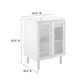 Modway Calla 24" Perforated Metal Bathroom Vanity FredCo