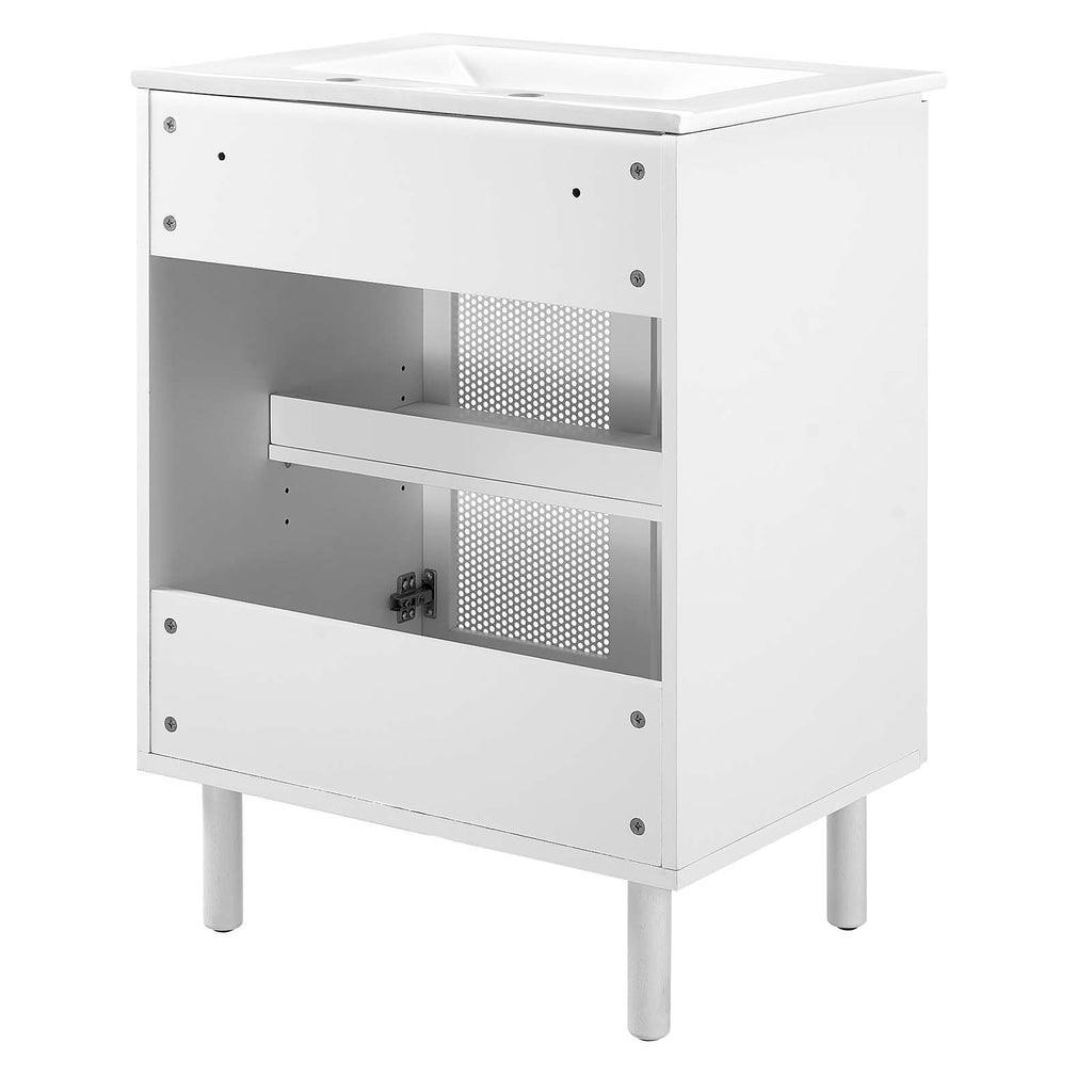 Modway Calla 24" Perforated Metal Bathroom Vanity FredCo