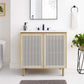 Modway Calla 36" Perforated Metal Bathroom Vanity FredCo