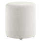 Modway Callum 16" Round Woven Heathered Fabric Upholstered Ottoman FredCo