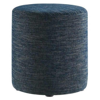 Modway Callum 16" Round Woven Heathered Fabric Upholstered Ottoman FredCo