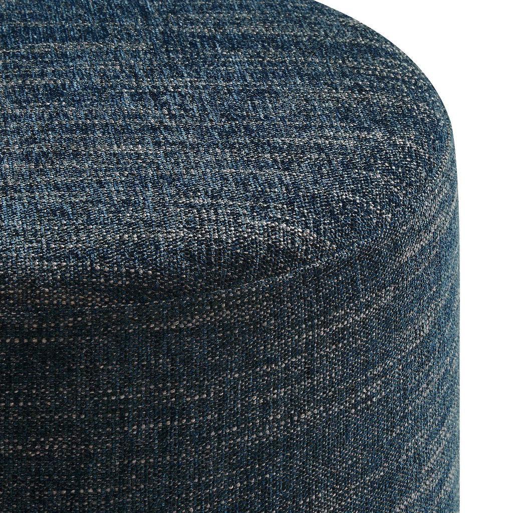 Modway Callum 16" Round Woven Heathered Fabric Upholstered Ottoman FredCo