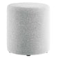 Modway Callum 16" Round Woven Heathered Fabric Upholstered Ottoman FredCo
