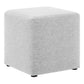 Modway Callum 17" Square Woven Heathered Fabric Upholstered Ottoman FredCo