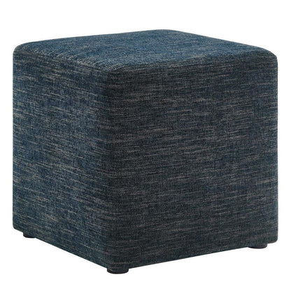 Modway Callum 17" Square Woven Heathered Fabric Upholstered Ottoman FredCo