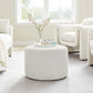 Modway Callum Large 23" Round Woven Heathered Fabric Upholstered Ottoman FredCo