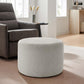 Modway Callum Large 23" Round Woven Heathered Fabric Upholstered Ottoman FredCo