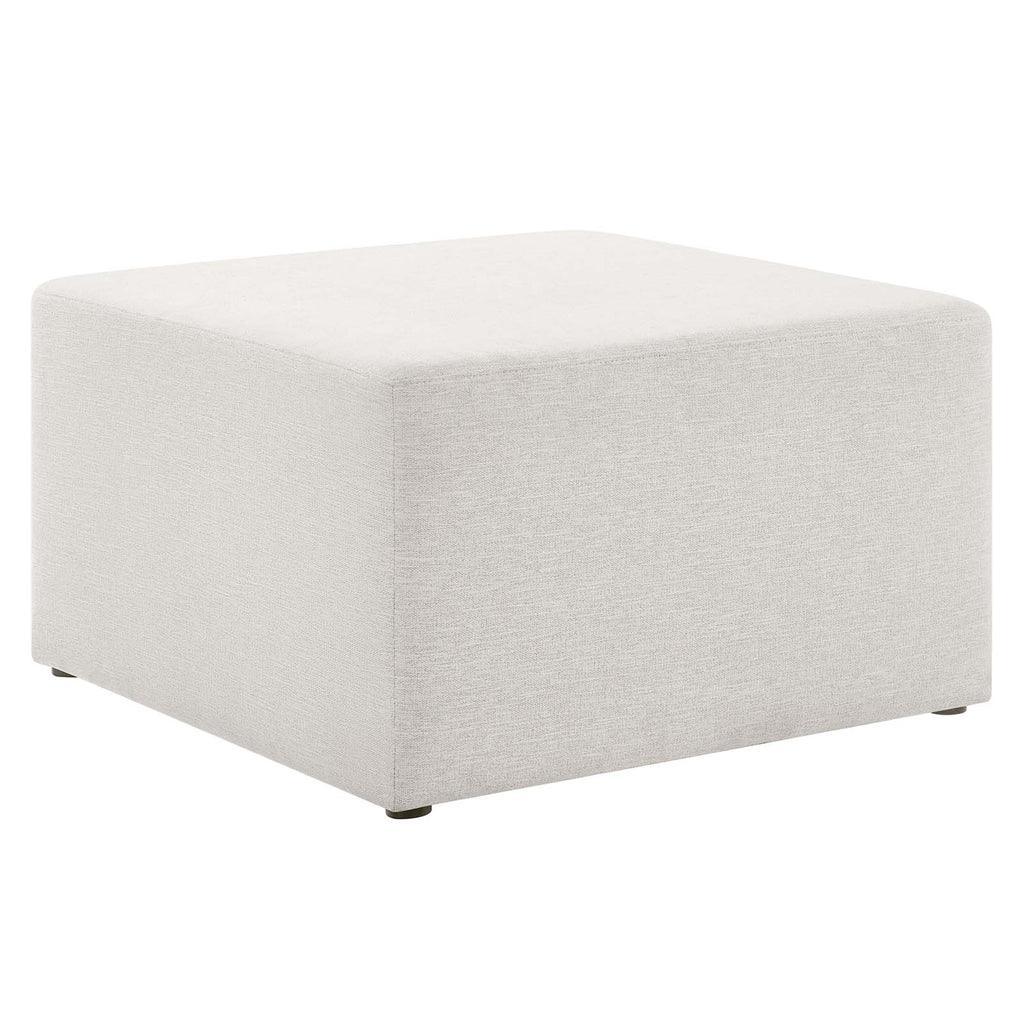 Modway Callum Large 28" Square Woven Heathered Fabric Upholstered Ottoman FredCo