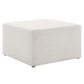 Modway Callum Large 28" Square Woven Heathered Fabric Upholstered Ottoman FredCo
