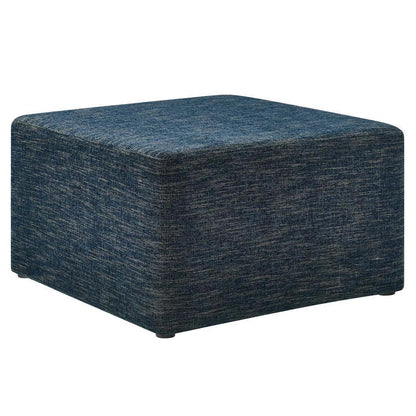 Modway Callum Large 28" Square Woven Heathered Fabric Upholstered Ottoman FredCo
