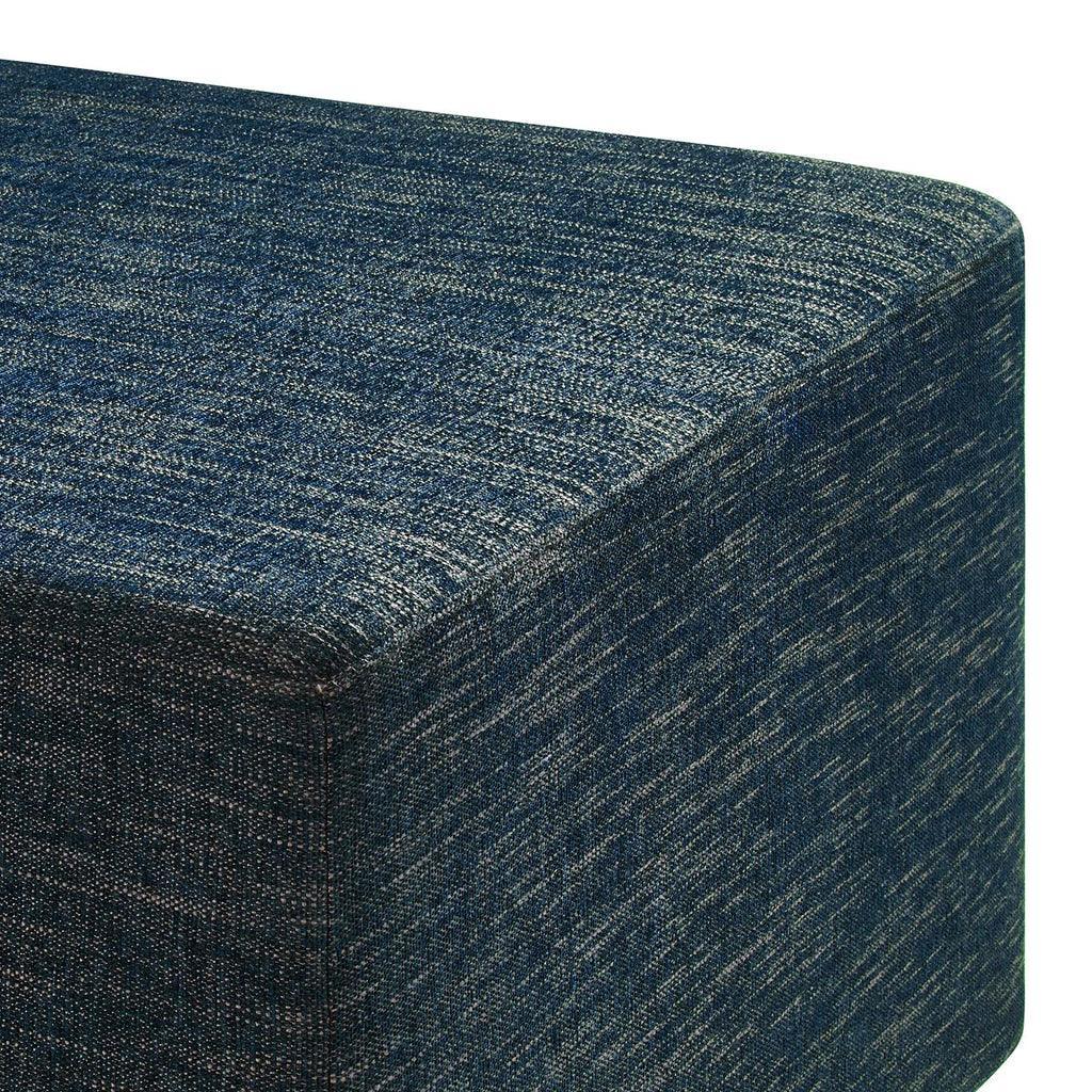 Modway Callum Large 28" Square Woven Heathered Fabric Upholstered Ottoman FredCo