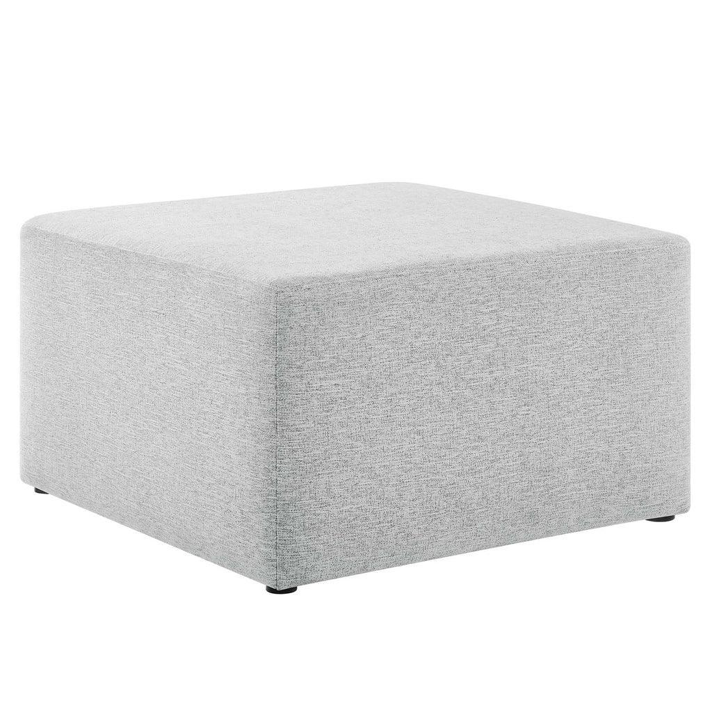 Modway Callum Large 28" Square Woven Heathered Fabric Upholstered Ottoman FredCo