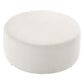 Modway Callum Large 38" Round Woven Heathered Fabric Upholstered Ottoman FredCo