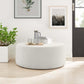 Modway Callum Large 38" Round Woven Heathered Fabric Upholstered Ottoman FredCo