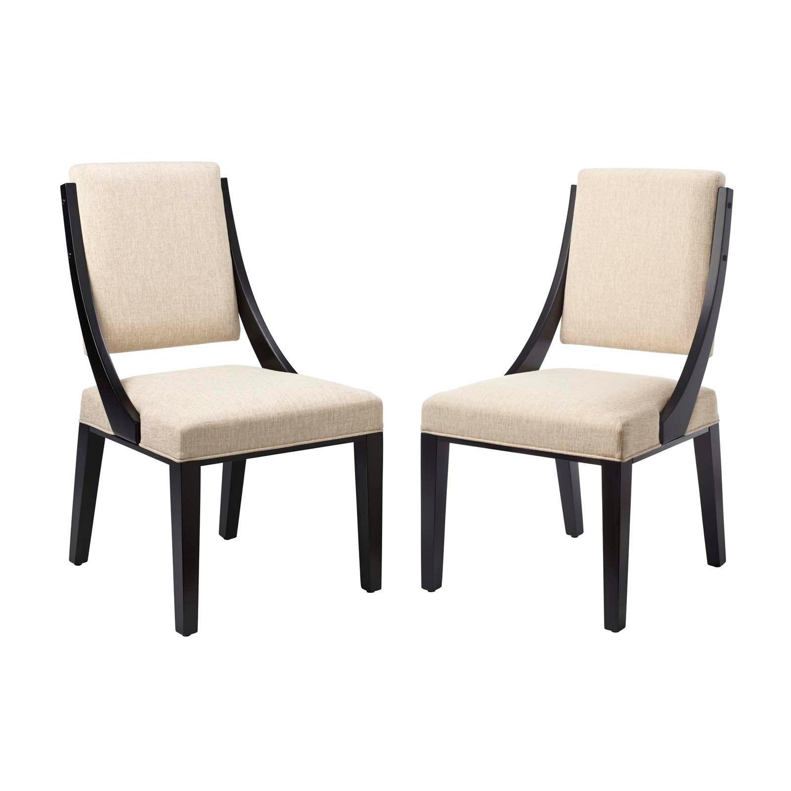 Modway Cambridge Upholstered Fabric Dining Chairs - Set of 2 FredCo