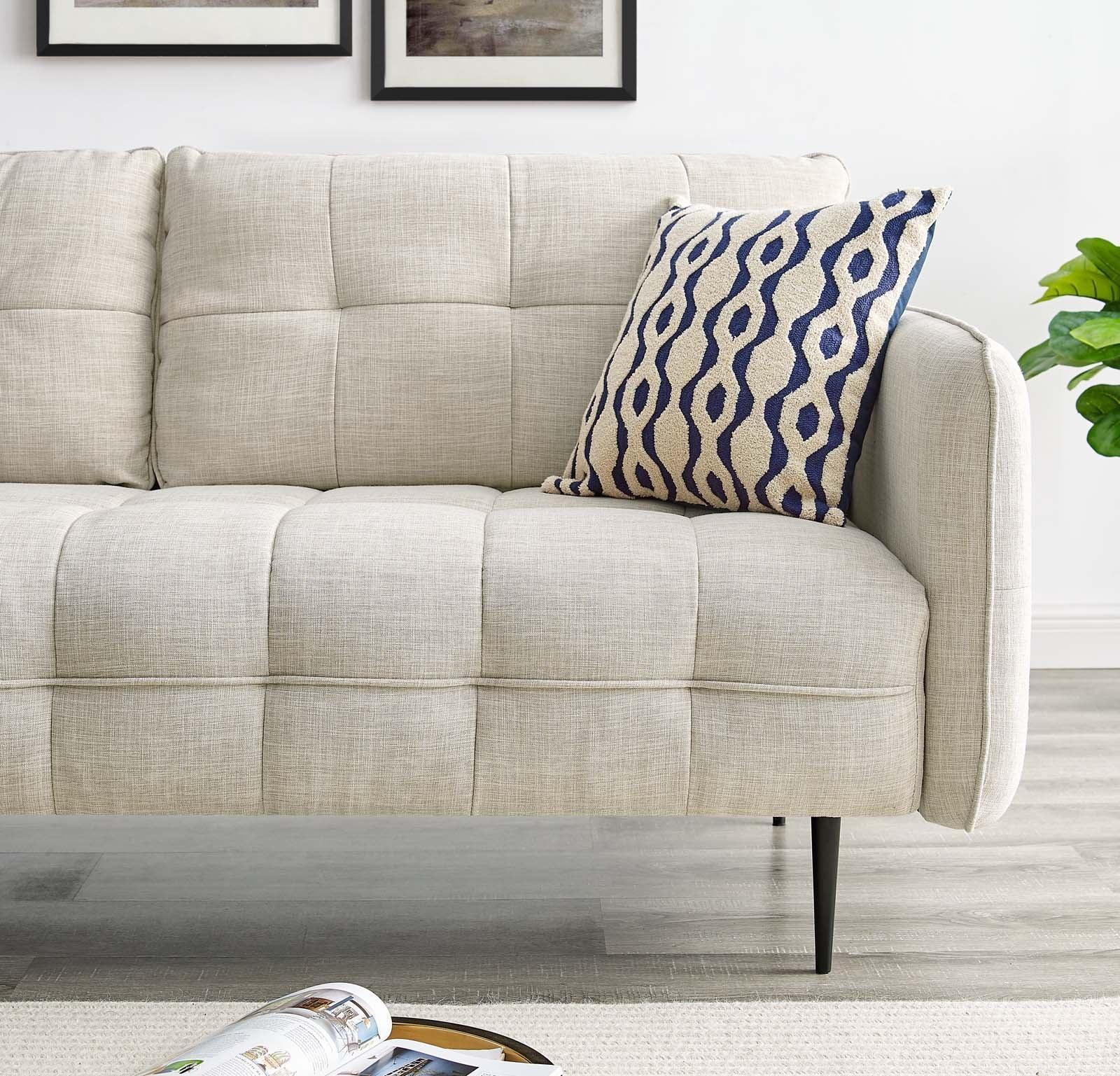 Modway Cameron Tufted Fabric Sofa FredCo
