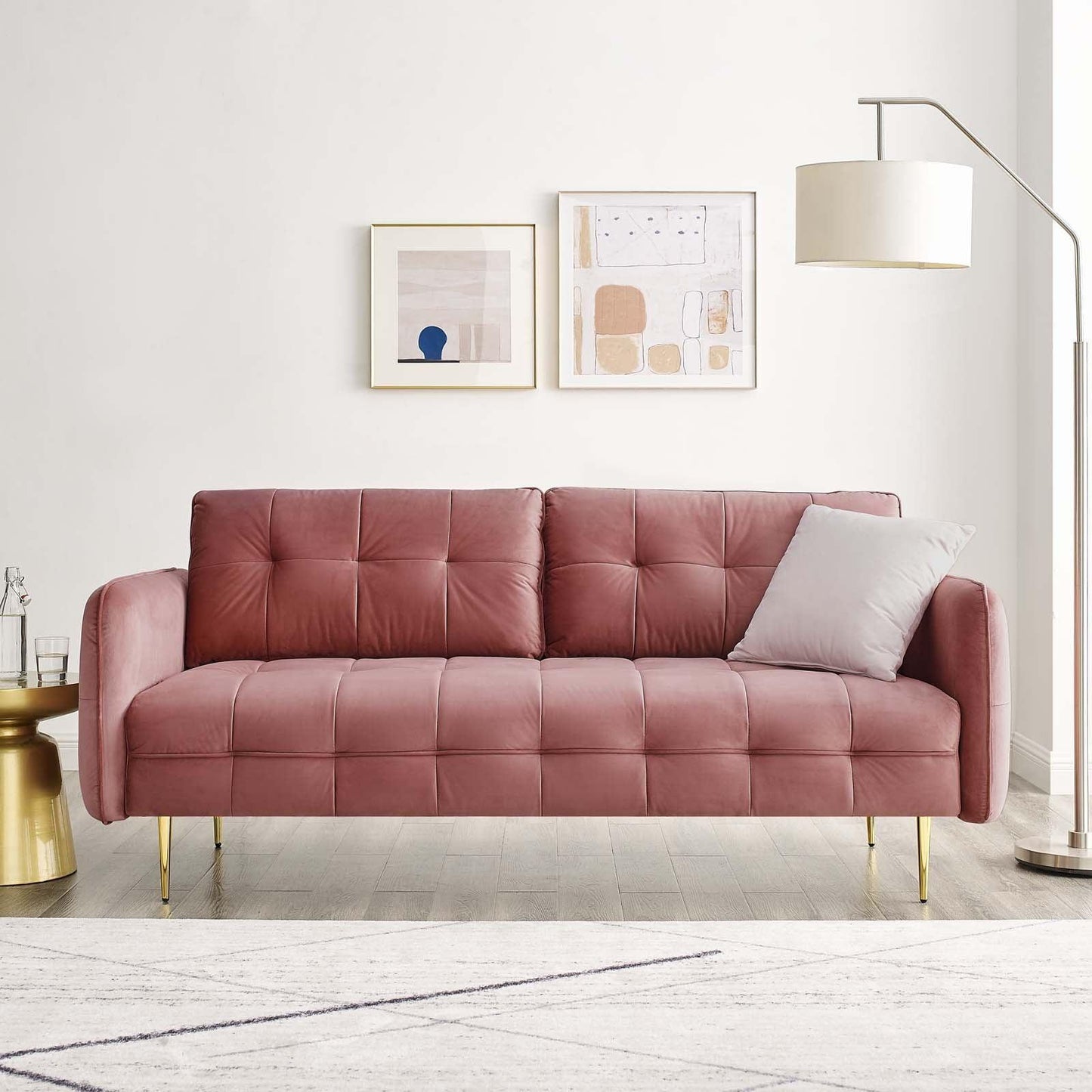 Modway Cameron Tufted Performance Velvet Sofa FredCo