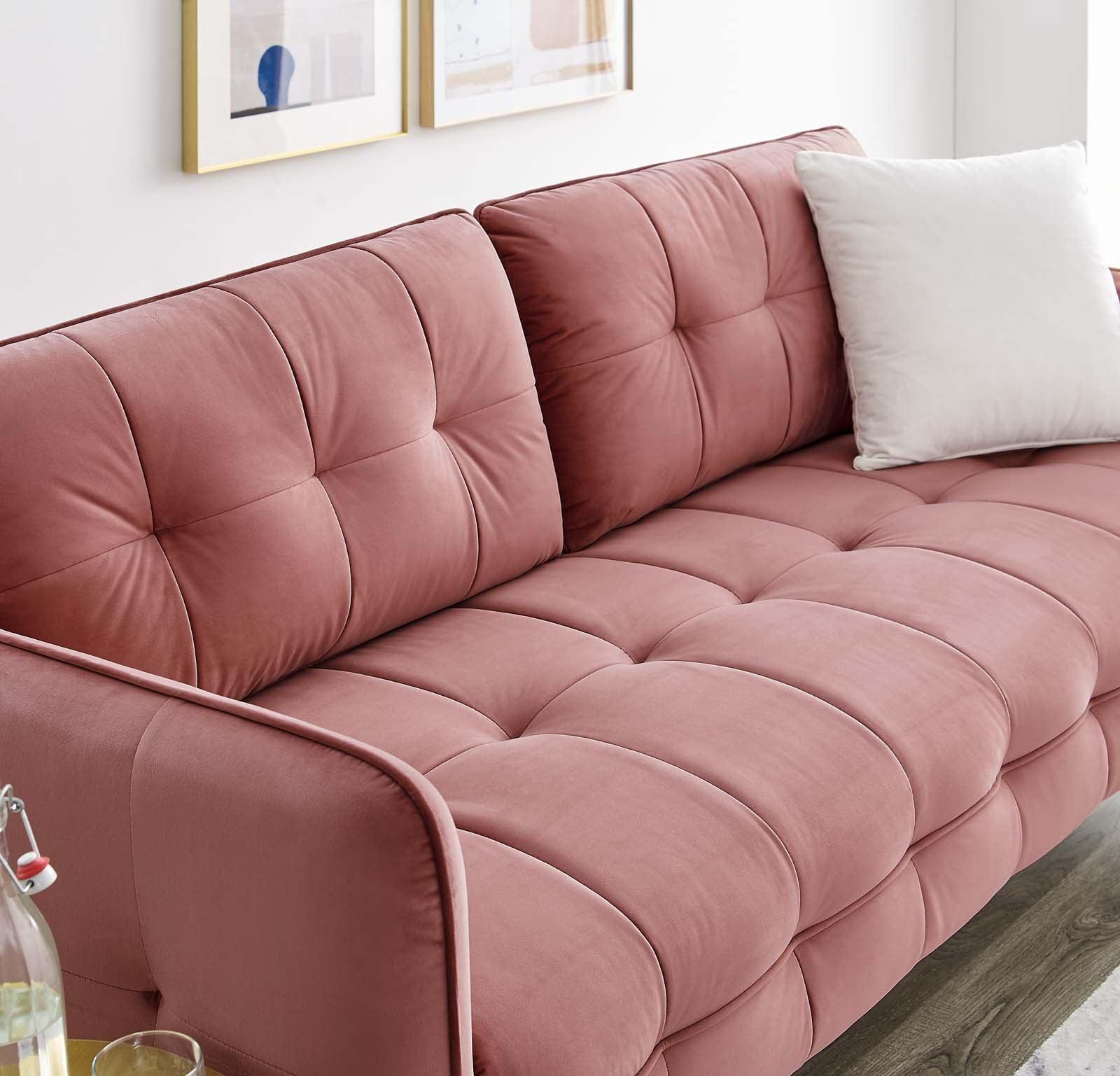 Modway Cameron Tufted Performance Velvet Sofa FredCo