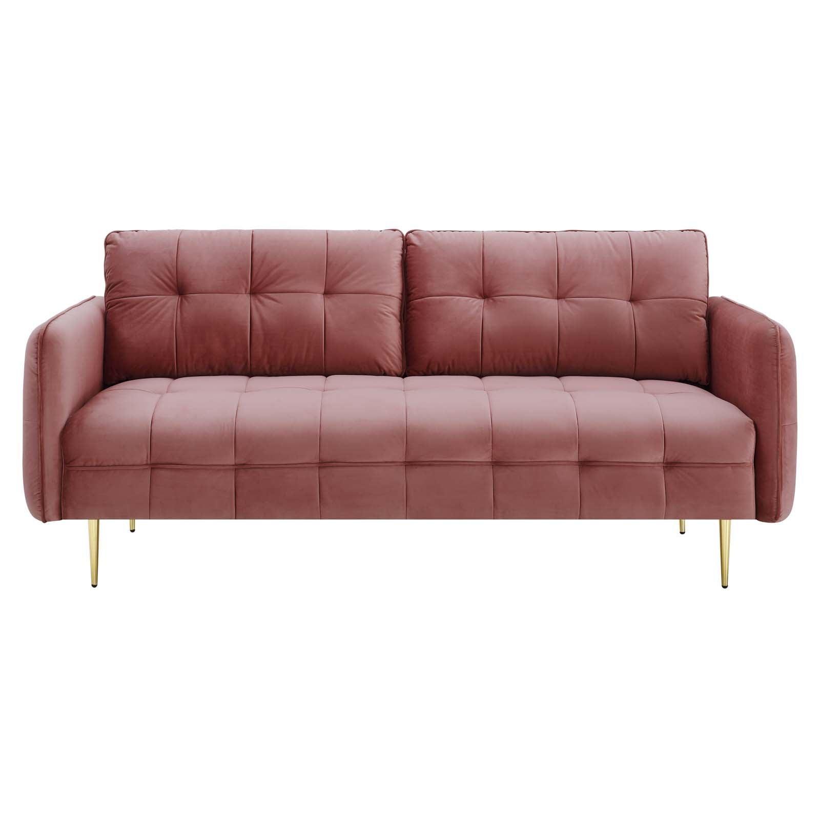 Modway Cameron Tufted Performance Velvet Sofa FredCo