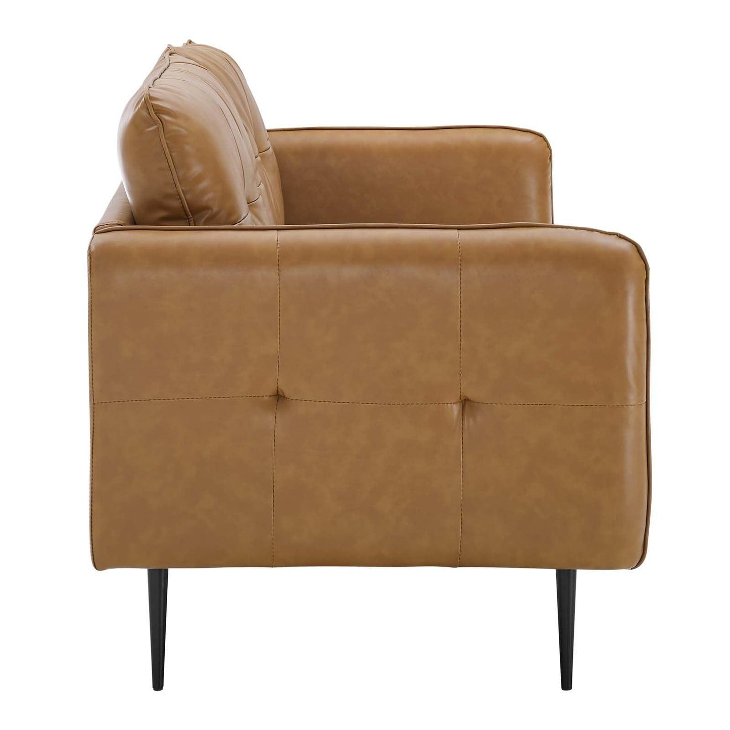Modway Cameron Tufted Vegan Leather Sofa FredCo