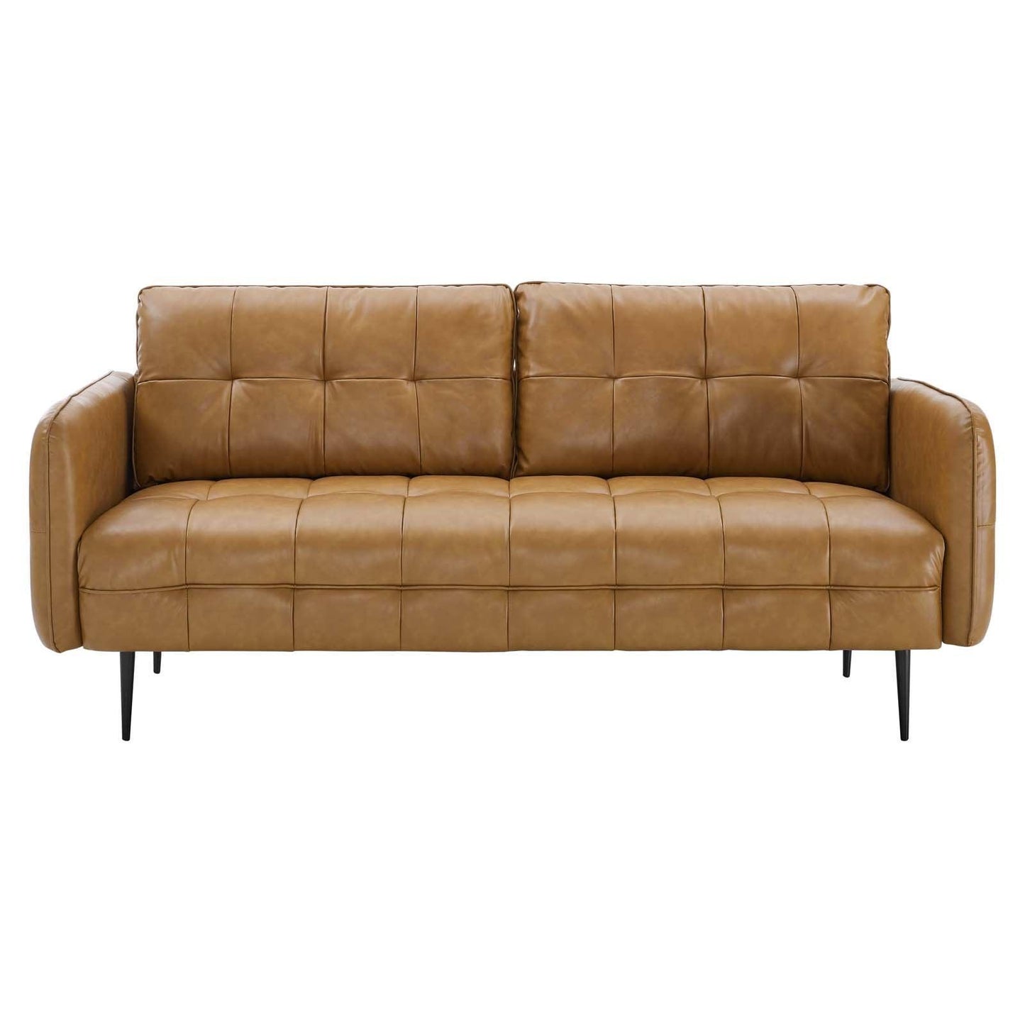 Modway Cameron Tufted Vegan Leather Sofa FredCo