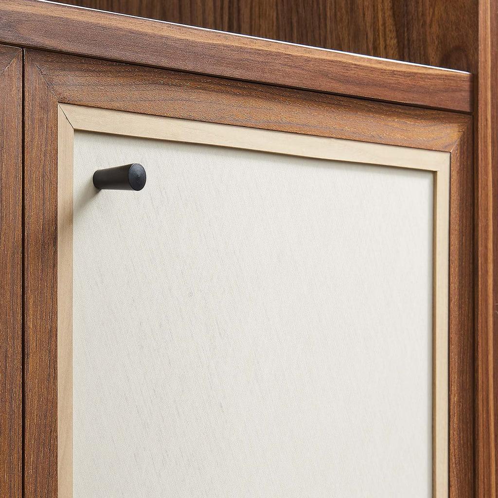 Modway Capri 4-Shelf Wood Grain Bookcase FredCo