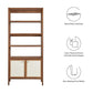 Modway Capri 4-Shelf Wood Grain Bookcase FredCo