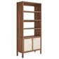Modway Capri 4-Shelf Wood Grain Bookcase FredCo