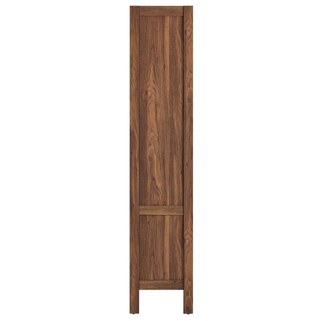 Modway Capri 4-Shelf Wood Grain Bookcase FredCo