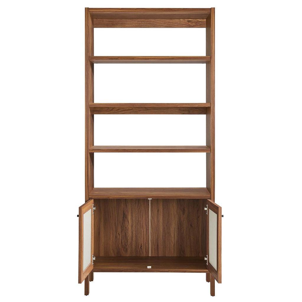 Modway Capri 4-Shelf Wood Grain Bookcase FredCo