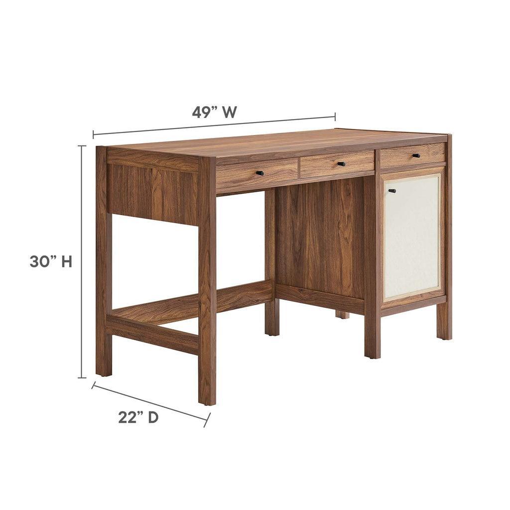 Modway Capri 49" Wood Grain Office Desk FredCo