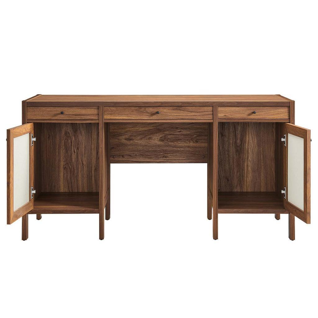 Modway Capri 58" Wood Grain Office Desk FredCo