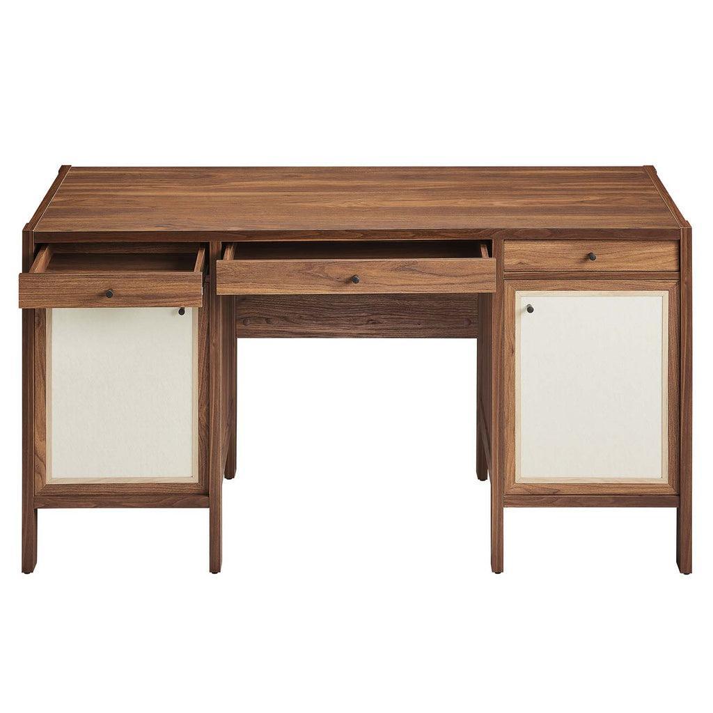 Modway Capri 58" Wood Grain Office Desk FredCo