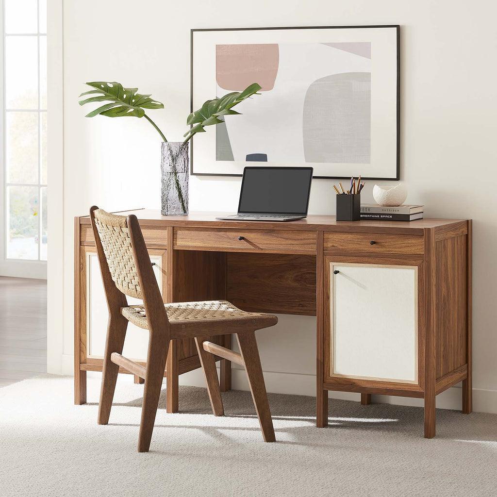 Modway Capri 58" Wood Grain Office Desk FredCo