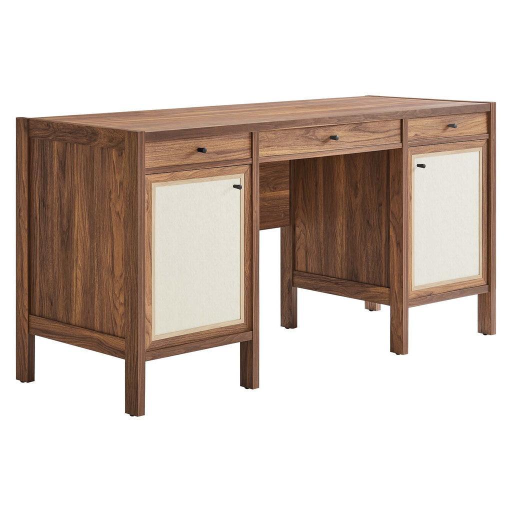 Modway Capri 58" Wood Grain Office Desk FredCo