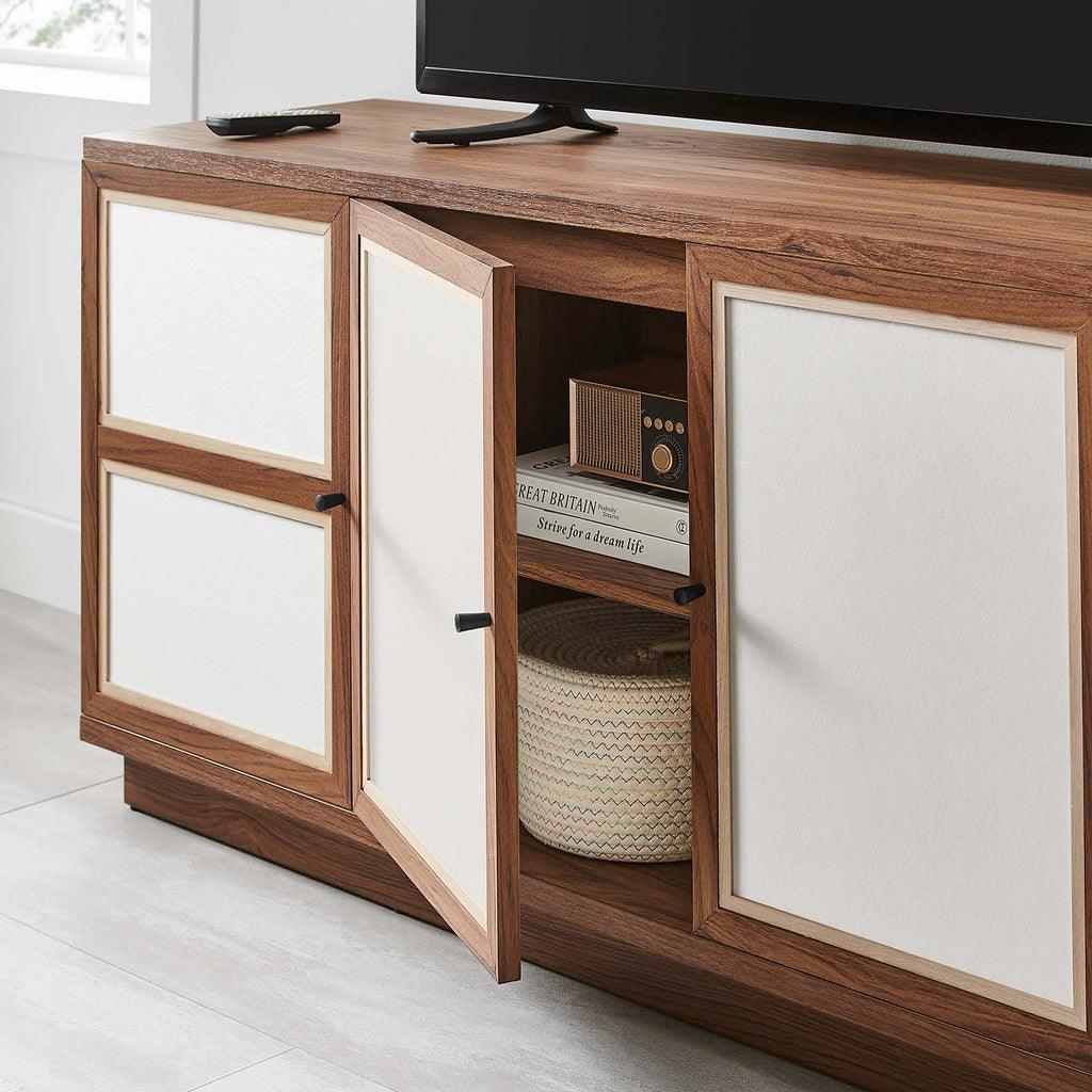 Modway Capri 63" Wood Grain TV Console FredCo