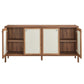 Modway Capri 65" Wood Grain Sideboard Storage Cabinet FredCo