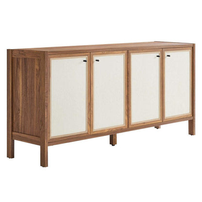 Modway Capri 65" Wood Grain Sideboard Storage Cabinet FredCo