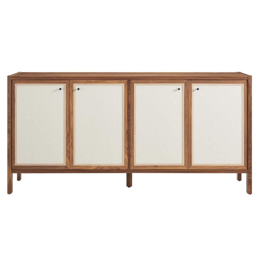 Modway Capri 65" Wood Grain Sideboard Storage Cabinet FredCo