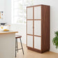 Modway Capri 70" Tall Wood Grain Storage Cabinet FredCo
