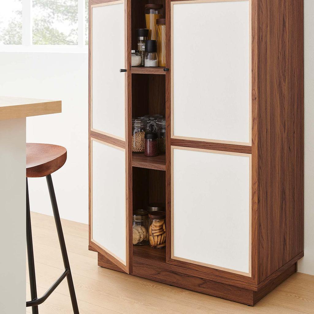 Modway Capri 70" Tall Wood Grain Storage Cabinet FredCo