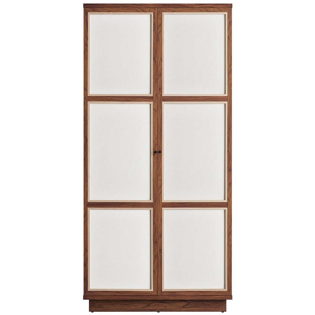 Modway Capri 70" Tall Wood Grain Storage Cabinet FredCo