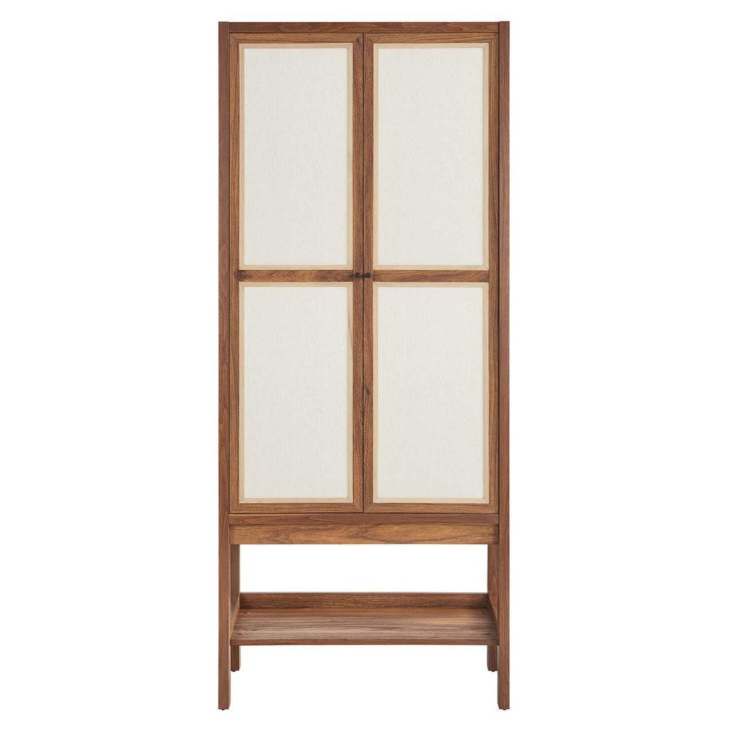 Modway Capri Tall Wood Grain Standing Storage Cabinet FredCo