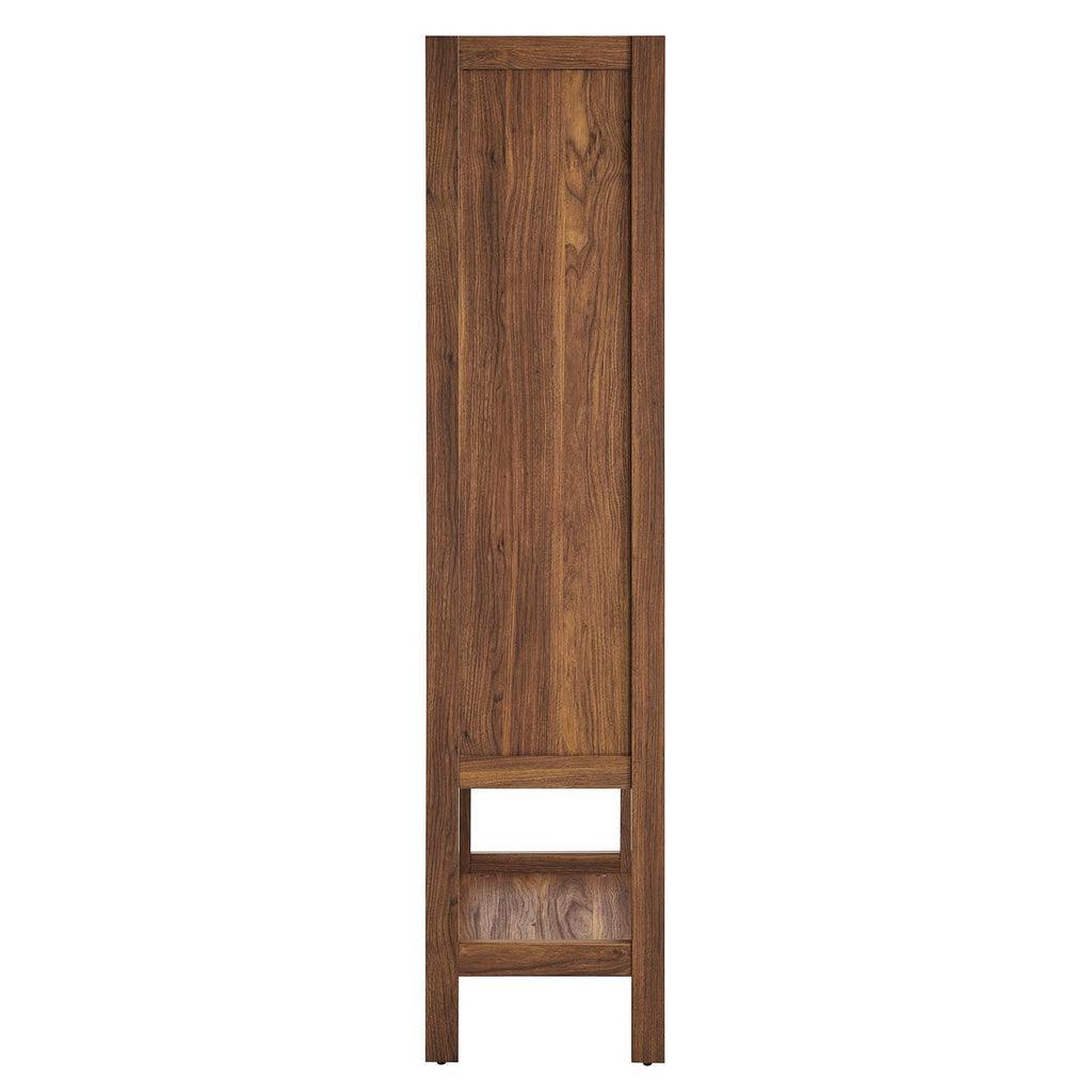 Modway Capri Tall Wood Grain Standing Storage Cabinet FredCo