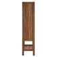 Modway Capri Tall Wood Grain Standing Storage Cabinet FredCo